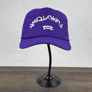 TCU Horned Frogs Hat Cap Snap Back Purple White NCAA Football Mens College